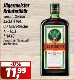 Simmel Jägermeister Kräuterlikör Angebot
