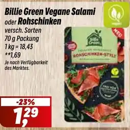 Simmel Billie Green Vegane Salami Angebot