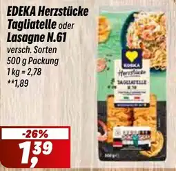 Simmel EDEKA Herzstücke Tagliatelle oder Lasagne N.61 Angebot