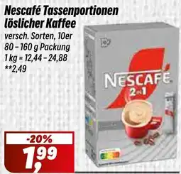 Simmel Nescafé Tassenportionen lösl. Kaffee Angebot