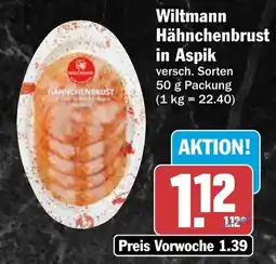 AEZ Wiltmann Hähnchenbrust in Aspik Angebot