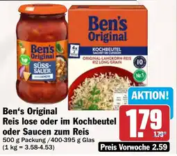 AEZ Ben's Original Reis lose oder im Kochbeutel oder Saucen zum Reis Angebot