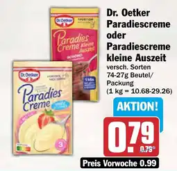 AEZ Dr. Oetker Paradiescreme Angebot