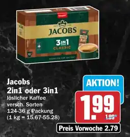 AEZ Jacobs 2in1 oder 3in1 löschlicher Kaffee Angebot