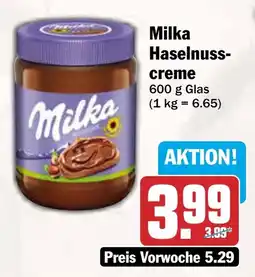 AEZ Milka Haselnuss-creme Angebot