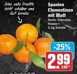 AEZ Spanien Clementinen mit Blatt Angebot