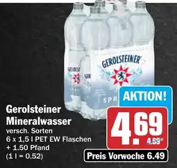 AEZ Gerolsteiner Mineralwasser Angebot