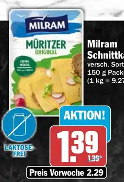 AEZ Milram Schnittkäse Angebot