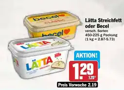 AEZ Lätta Streichfett oder Becel Angebot