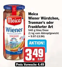 AEZ Meica Wiener Würstchen Angebot