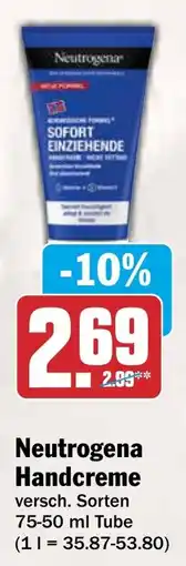 AEZ Neutrogena Handcreme Angebot