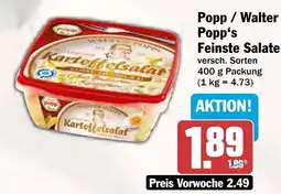 AEZ Popp's Feinste Salate Kartoffelsalat Angebot
