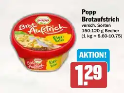 AEZ Popp Brotaufstrich Angebot