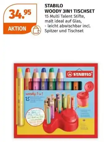 STABILO WOODY 3IN1 TISCHSET