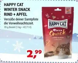 Zookauf HAPPY CAT WINTER SNACK RIND + APFEL Angebot