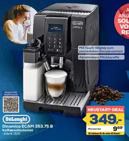 Euronics Berlet DeLonghi Dinamica ECAM 353.75 B Kaffeenvollautomat Angebot