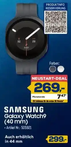 Euronics Berlet SAMSUNG Galaxy Watch9 (40 mm) Angebot