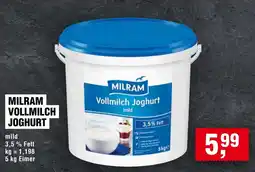EDEKA Foodservice MILRAM Vollmilch Joghurt Angebot