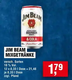 EDEKA Foodservice JIM BEAM MIXGETRÄNKE Angebot