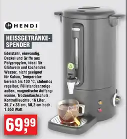 EDEKA Foodservice HENDI HEISSGETRÄNKESPENDER Angebot