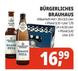 Hörl Getränke BÜRGERLICHES BRAUHAUS Altbairisch Hell Angebot