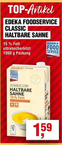 EDEKA Foodservice EDEKA FOODSERVICE CLASSIC HALTBARE SAHNE Angebot