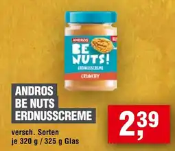 Handelshof ANDROS BE NUTS ERDNUSSCREME Angebot