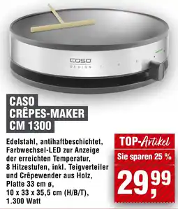 Handelshof CASO CRÊPES-MAKER CM 1300 Angebot