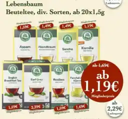 LPG Biomarkt Lebensbaum Beuteltee Angebot