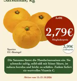 LPG Biomarkt Satsumas Angebot