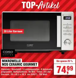 Handelshof Caso mikrowelle m20 ceramic gourmet Angebot