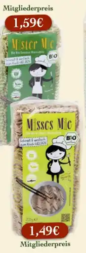 LPG Biomarkt Misses Mic Die Bio Vollkorn Mienudeln Angebot
