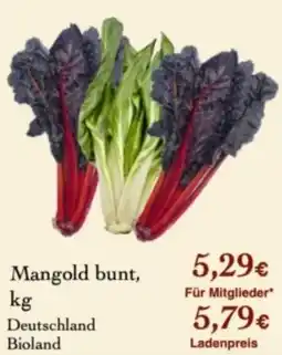 LPG Biomarkt Mangold bunt, Deutschland Bioland Angebot