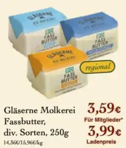 LPG Biomarkt Gläserne Molkerei Fassbutter Angebot