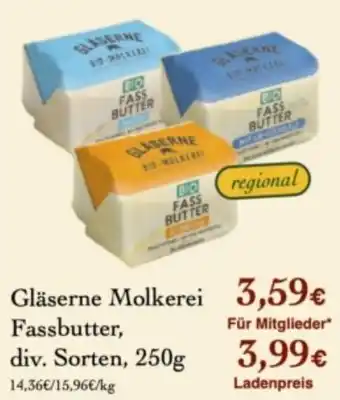 Gläserne Molkerei Fassbutter