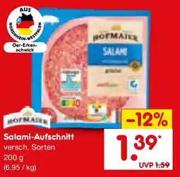 Netto Marken-Discount HOFMAIER Salami-Aufschnitt Angebot