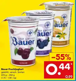 Netto Marken-Discount Bauer Fruchtjoghurt Angebot