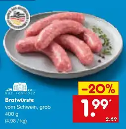 Netto Marken-Discount GUT PONHOLZ Bratwürste Angebot