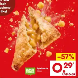 Netto Marken-Discount BACKSTUBE Apfeltasche Angebot