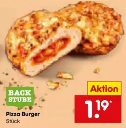 Netto Marken-Discount BACK STUBE Pizza Burger Angebot