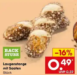 Netto Marken-Discount BACKSTUBE Laugenstange mit Saaten Angebot