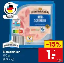 Netto Marken-Discount HOFMAIER Bierschinken Angebot