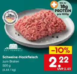 Netto Marken-Discount GUT PONHOLZ Schweine-Hackfleisch Angebot