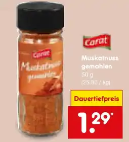 Netto Marken-Discount Carat Muskatnuss gemahlen Angebot