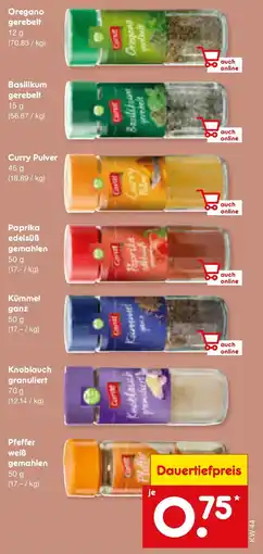 Netto Marken-Discount Carrefour Pfeffer weiß gemahlen Angebot