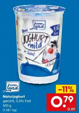Netto Marken-Discount Gutes Land Naturjoghurt Angebot