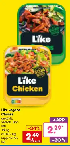 Netto Marken-Discount Like vegane Chunks Angebot