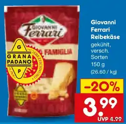 Netto Marken-Discount Giovanni Ferrari Reibekäse Angebot