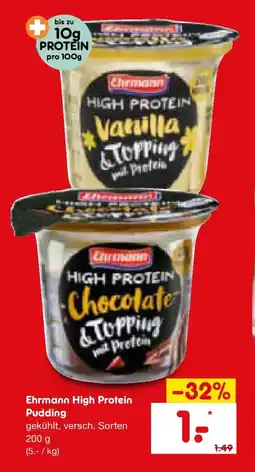 Netto Marken-Discount Ehrmann High Protein Pudding Angebot