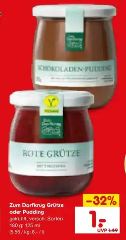 Netto Marken-Discount Zum Dorfkrug Grütze oder Pudding Angebot